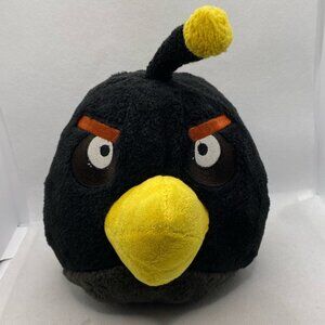 Angry Birds 6” Black Bomb Plush Stuffed Animal Bird Commonwealth Toys